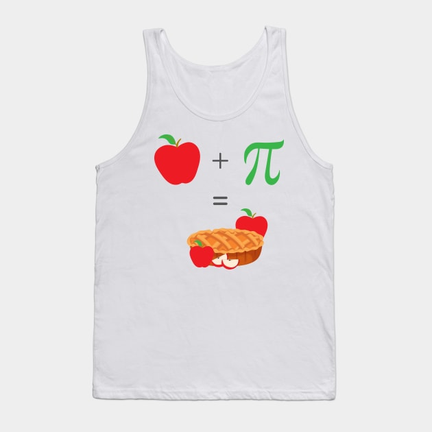 Funny Pi Day Apple Pie Tank Top by Fj Greetings